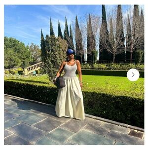 Elegant Cream Maxi Dress